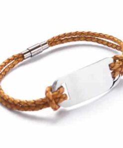 Leather ID Bracelet - Image 4