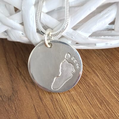 footprint charm gift