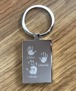 Alternative view of Hand/Foot Print Keyring (1-4 Prints)
