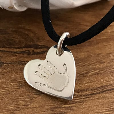 Handmade Silver Hand/Foot Print Charm - Image 8