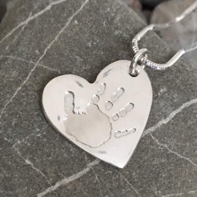 Handmade Silver Hand/Foot Print Charm - Image 11