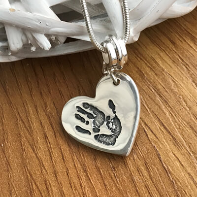 Handmade Silver Hand/Foot Print Charm - Image 7