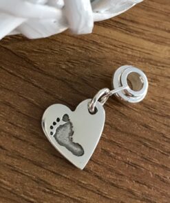 Handmade Silver Hand/Foot Print Charm