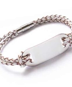 Leather ID Bracelet - Image 3