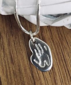 Handmade Silver Shaped Hand / Foot Print - Image 3