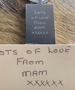 Engraved Key Ring with YOUR ACTUAL Handwritten Message - Image 11