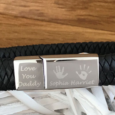 Mens Leather Bracelet - Image 3