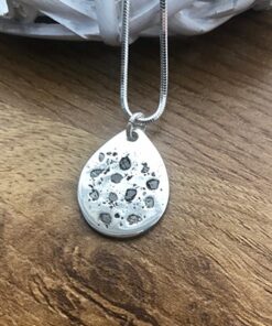 Handmade Pure Silver Charm with Ashes - Image 5