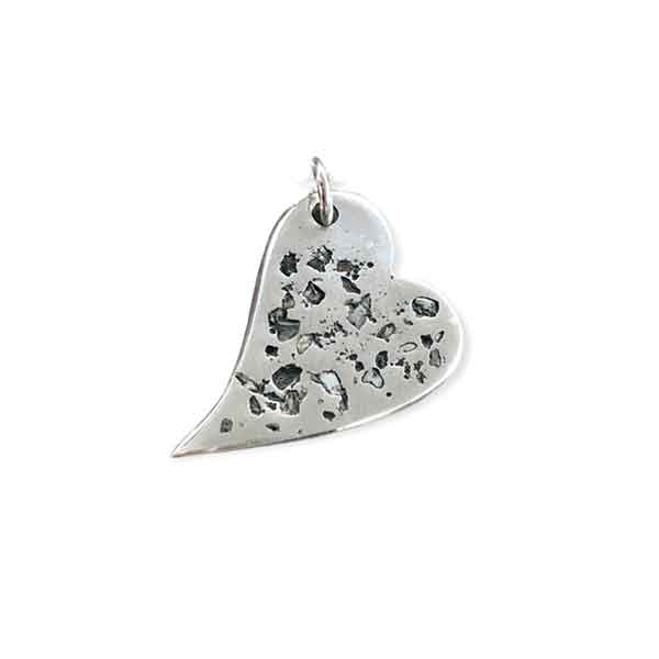 Handmade Pure Silver Charm with Ashes - Image 2