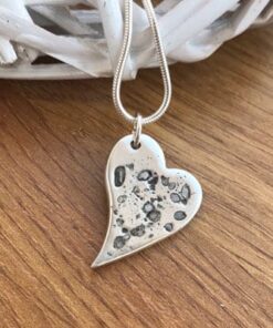 Handmade Pure Silver Charm with Ashes - Image 4