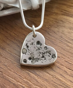 Handmade Pure Silver Charm with Ashes - Image 3