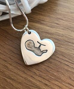 Hand Made Silver Baby Scan Charm