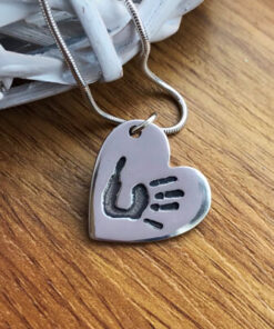 Handmade Silver Hand/Foot Print Charm - Image 6