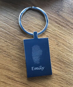 Alternative view of Double Sided Finger Print Key Ring