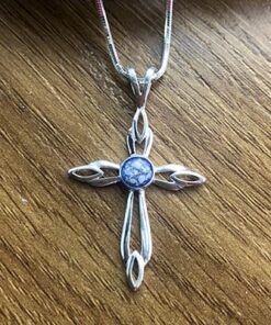 Sterling Silver Cross with Ashes - Image 4