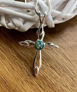 Sterling Silver Cross with Ashes - Image 5