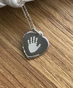Sterling Silver Engraved Heart - Image 2