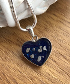 Alternative view of Sterling Silver Heart with Ashes