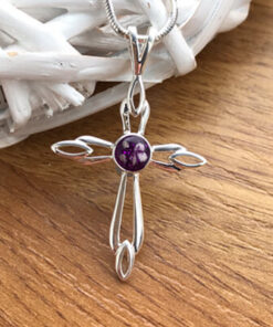 Sterling Silver Cross with Ashes - Image 3