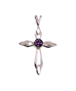 Sterling Silver Cross with Ashes