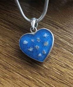 Sterling Silver Heart with Ashes - Image 4