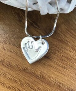 Handmade Silver Hand/Foot Print Charm - Image 4