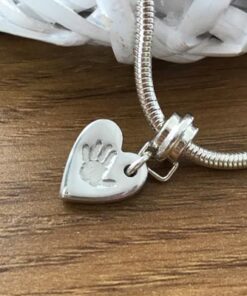 Handmade Silver Hand/Foot Print Charm - Image 5