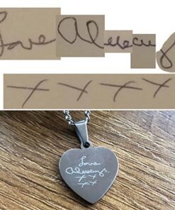 Heart pendant with handwritten message - Image 9