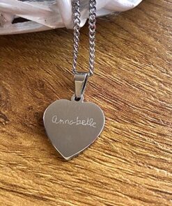 Heart pendant with handwritten message - Image 5