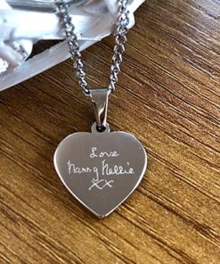 Heart pendant with handwritten message - Image 6
