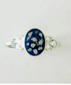 Sterling Silver Cremation Ashes Ring - Image 3