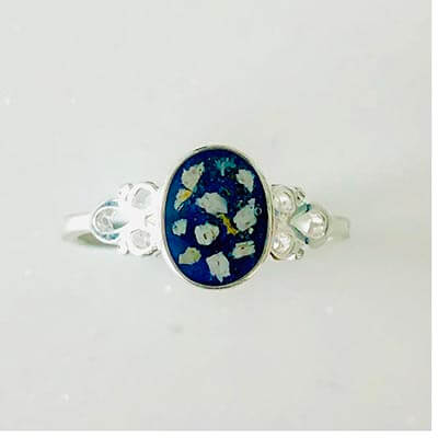Sterling Silver Cremation Ashes Ring - Image 3
