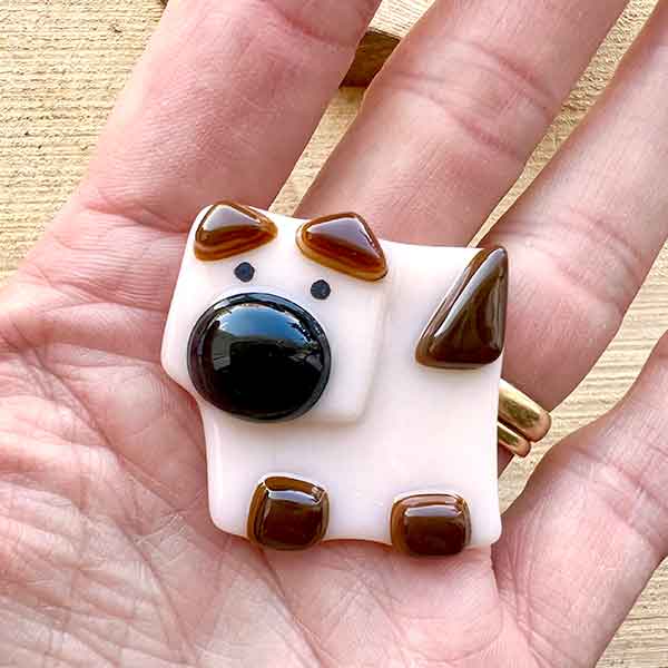 Hand Crafted Glass Dog - Image 3