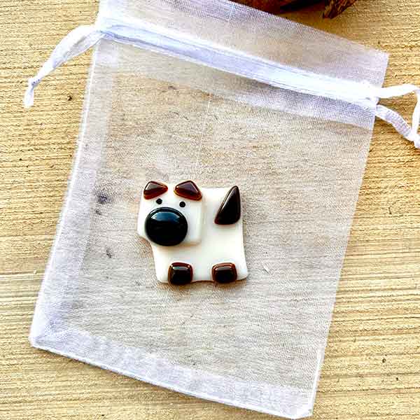 Hand Crafted Glass Dog