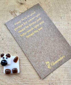 Hand Crafted Glass Mini Dog Pocket Pebble - Image 3