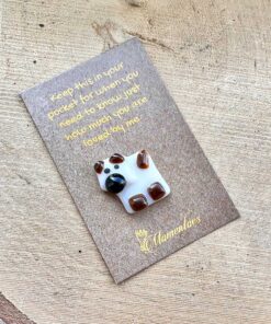 Alternative view of Hand Crafted Glass Mini Dog Pocket Pebble