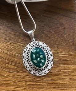 Sterling Silver Filigree Ashes Pendant - Image 3
