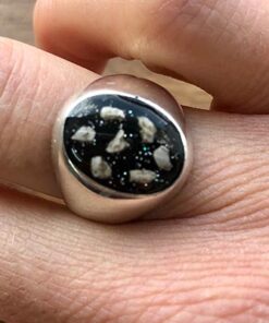 Unisex Sterling Silver Seal Ashes Ring - Image 6
