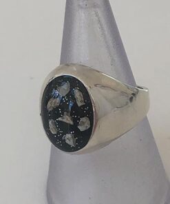 Unisex Sterling Silver Seal Ashes Ring - Image 5
