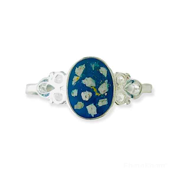 Sterling Silver Cremation Ashes Ring