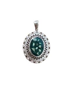 Sterling Silver Filigree Ashes Pendant