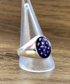 Unisex Sterling Silver Seal Ashes Ring - Image 8