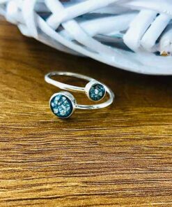 Cremation Ashes Adjustable Ring With Two Settings - Image 7