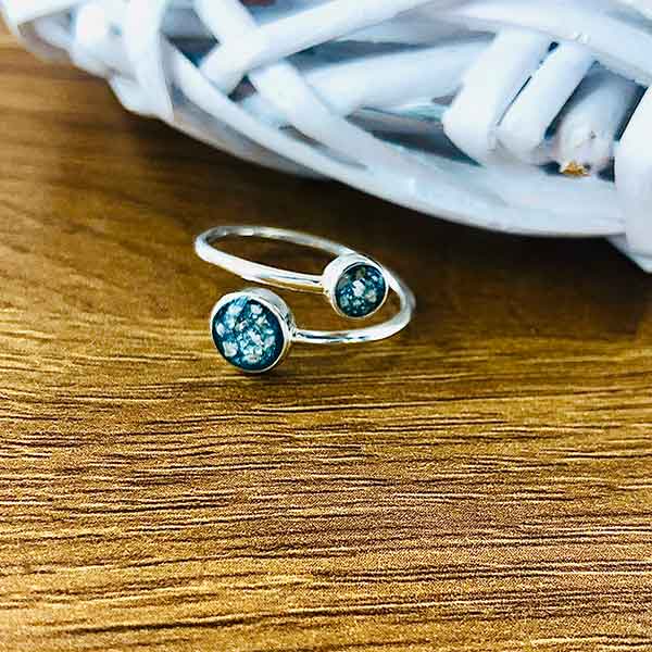 Cremation Ashes Adjustable Ring With Two Settings - Image 7