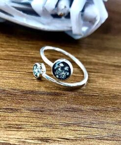 Cremation Ashes Adjustable Ring With Two Settings - Image 8