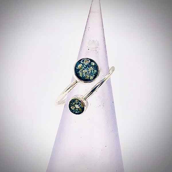 Cremation Ashes Adjustable Ring With Two Settings - Image 4
