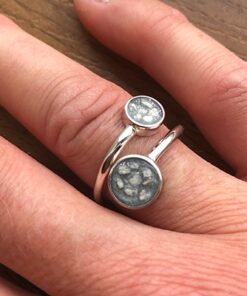 Cremation Ashes Adjustable Ring With Two Settings - Image 5