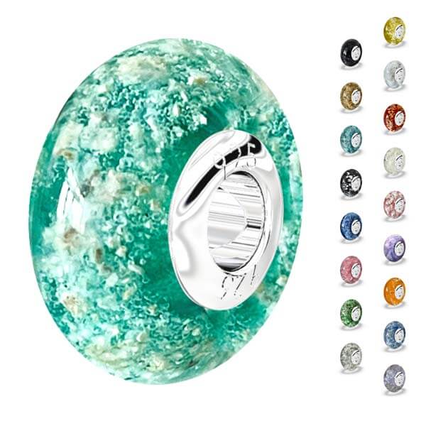 Glass Beads With Ashes