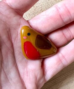 Alternative view of When Robins Are Near Pocket Pebble