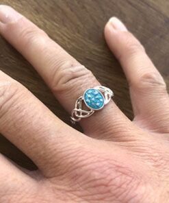 Alternative view of Sterling Silver Celtic Style Ashes Ring